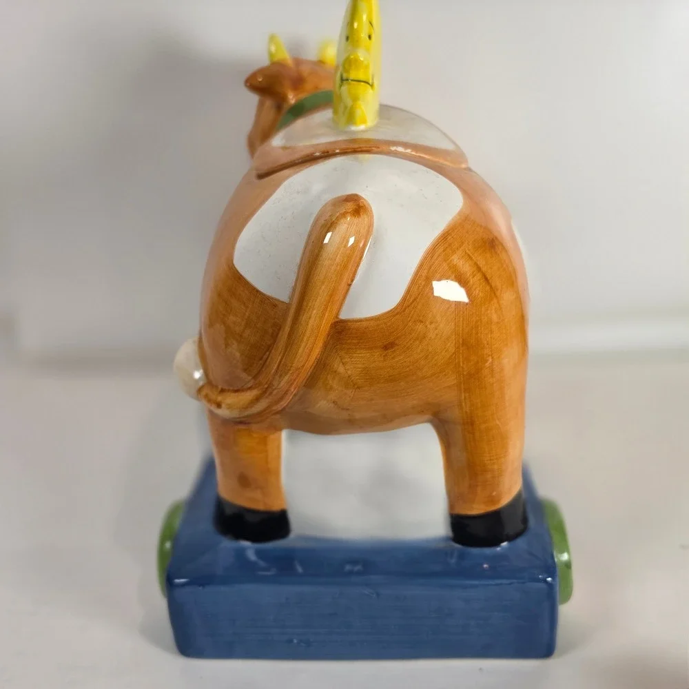 Vintage 1987‎ Susan Winget Cow Jumped Over The Moon Cookie Jar
